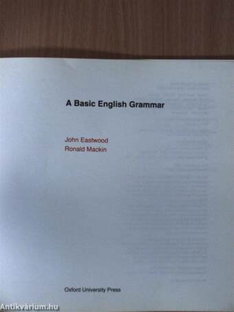 A Basic English Grammar