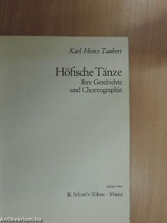 Höfische Tänze