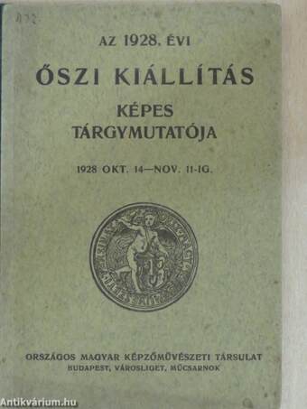 Az 1928. évi Őszi Kiállítás képes tárgymutatója