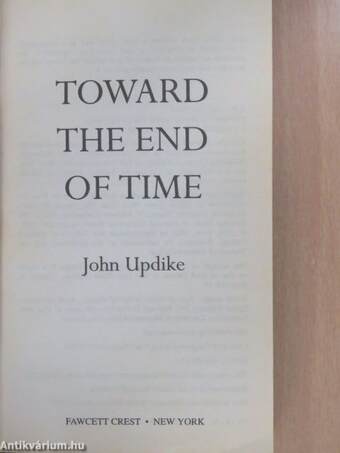 Toward the end of time