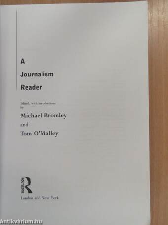 A Journalism Reader