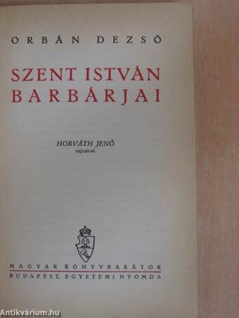 Szent István barbárjai