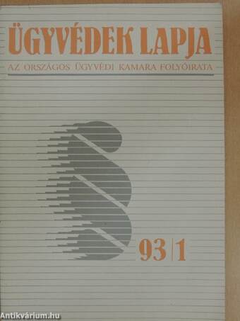 Ügyvédek Lapja 1993/1-4.