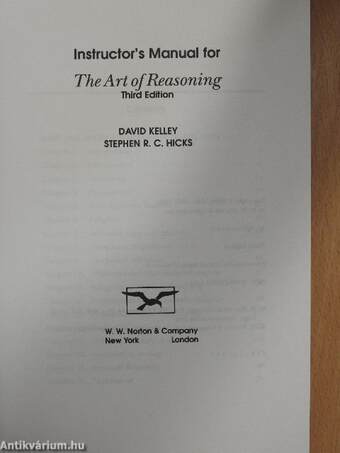 Instructor's Manual for The Art of Reasoning