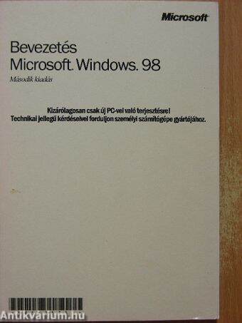 Bevezetés - Microsoft Windows 98