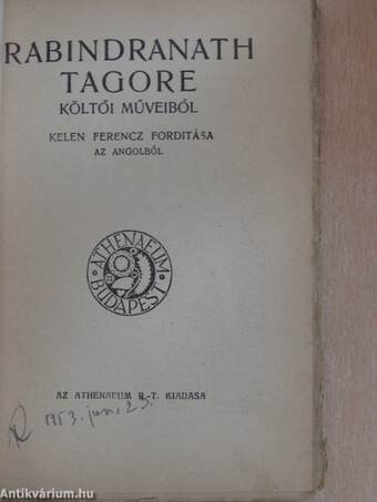 Rabindranath Tagore költői műveiből