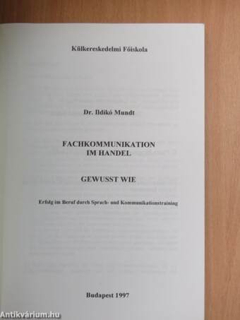 Fachkommunikation im Handel