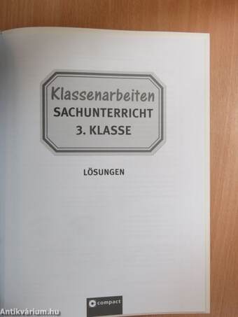 Klassenarbeiten Sachunterricht 3. Klasse