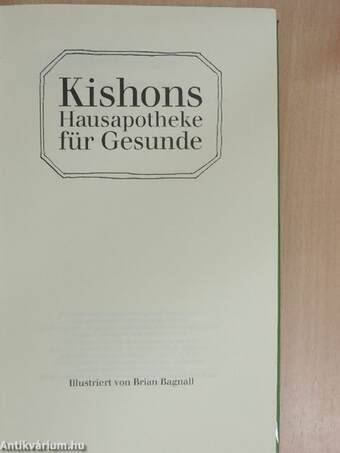 Hausapotheke für Gesunde