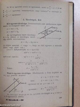 Érettségi matematikai összefoglaló