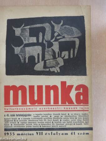 Munka 1935-1937. (vegyes számok) (12 db)