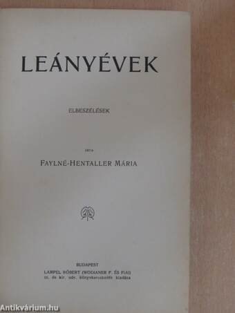 Leányévek