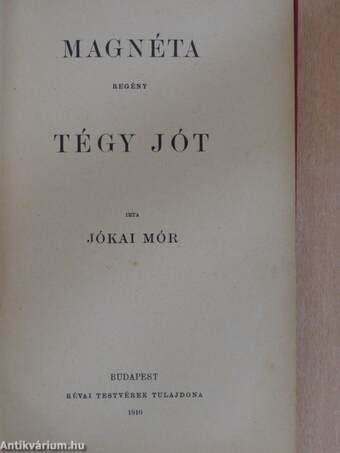 Magnéta/Tégy jót