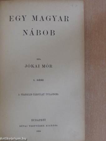 Egy magyar nábob I-II.