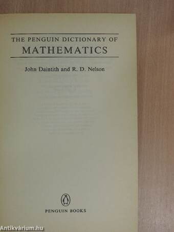 The Penguin Dictionary of Mathematics