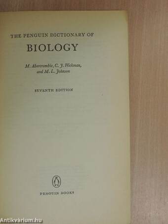 The Penguin Dictionary of Biology