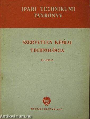 Szervetlen kémiai technológia II.