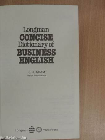 Longman Concise Dictionary of Business English