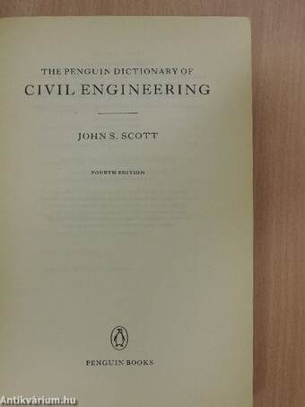 The Penguin Dictionary of Civil Engineering