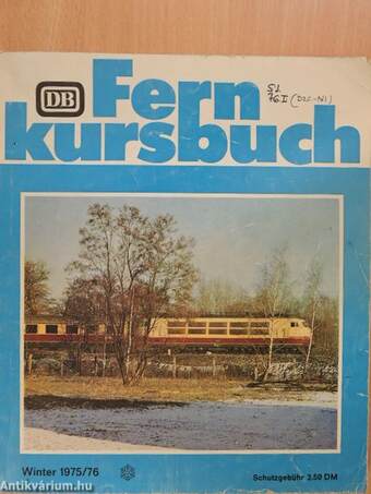 DB Fernkursbuch Winter 1975/76