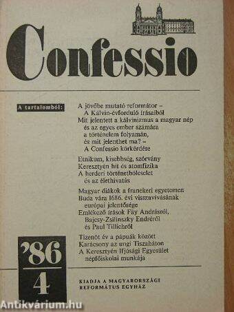 Confessio 1986/4.