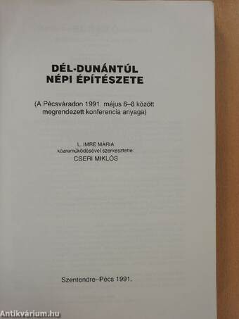 Dél-Dunántúl népi építészete