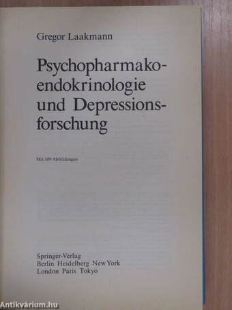 Psychopharmakoendokrinologie und Depressionsforschung