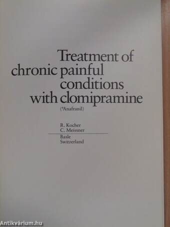 Treatment of chronic painful conditions with clomipramine