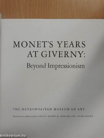 Monet's years at Giverny