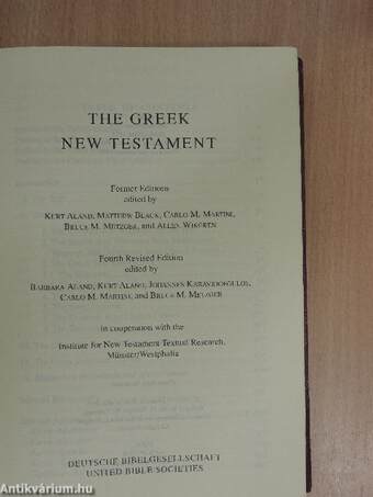 The Greek New Testament