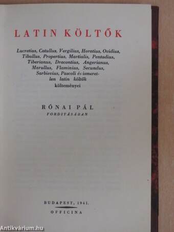 Latin költők