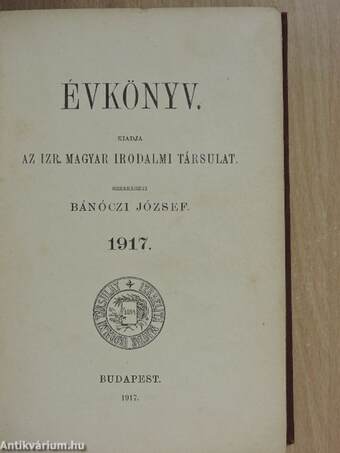 Évkönyv 1917.
