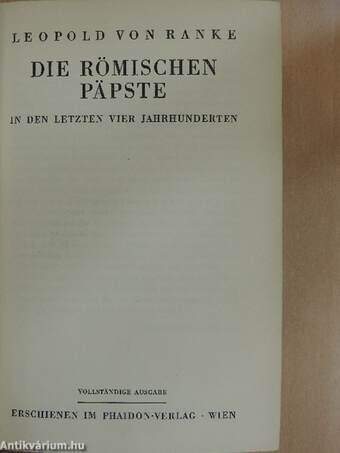 Die römischen päpste