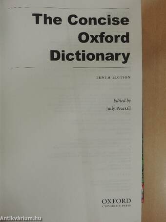 The Concise Oxford Dictionary