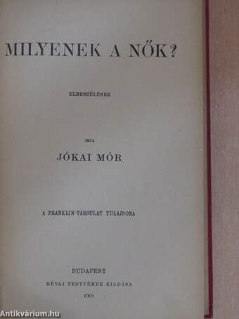 Milyenek a nők?/Milyenek a férfiak?