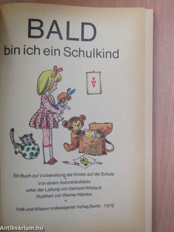 Bald bin ich ein Schulkind