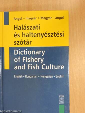Halászati és haltenyésztési szótár (dedikált példány)