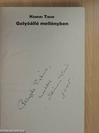 Golyóálló mellényben (dedikált példány)