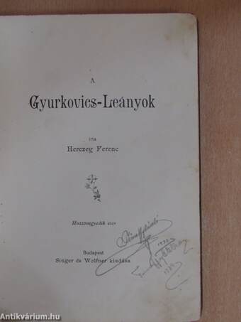 A Gyurkovics-Leányok