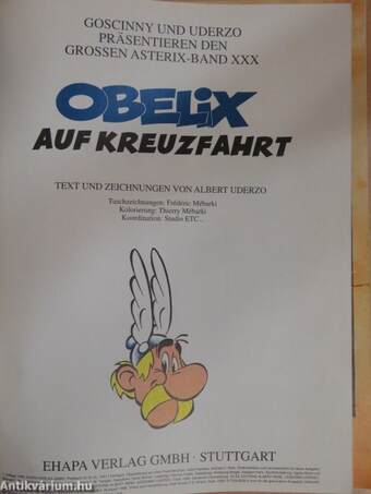 Obelix auf Kreuzfahrt