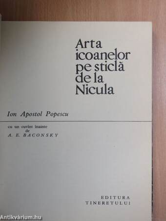 Arta icoanelor pe sticla de la Nicula