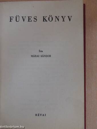 Füves könyv