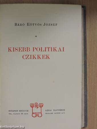 Kisebb politikai czikkek