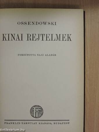 Kinai rejtelmek