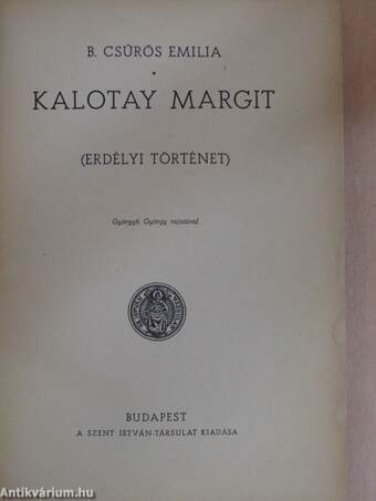 Kalotay Margit (Tiltólistás kötet)