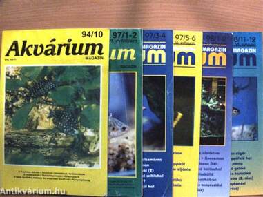 Akvárium magazin 1994., 1997-1998. (vegyes számok) (6 db)