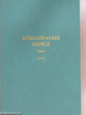 Közgazdasági Szemle 1969. január-december I-II.