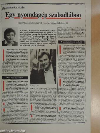 A 168 óra 1989-es évfolyamának reprint kiadványa