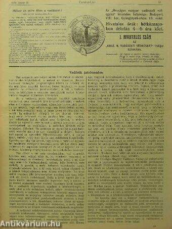 Vadász-lap 1912. január 15.