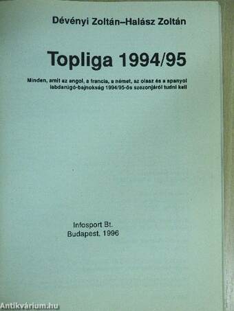 Topligák 1994/95